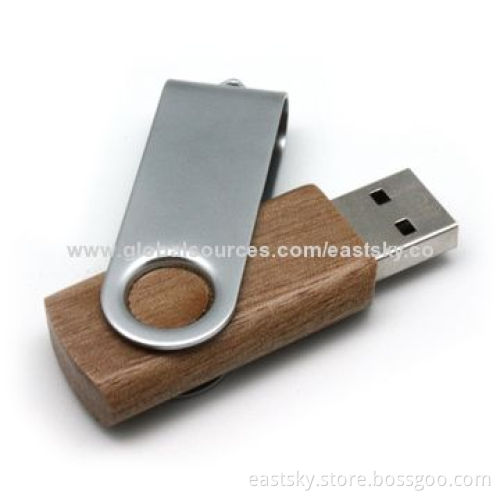 Swivel Promotional USB Drive, Capacity of 64MB to 32GB, Customized Logo Printing